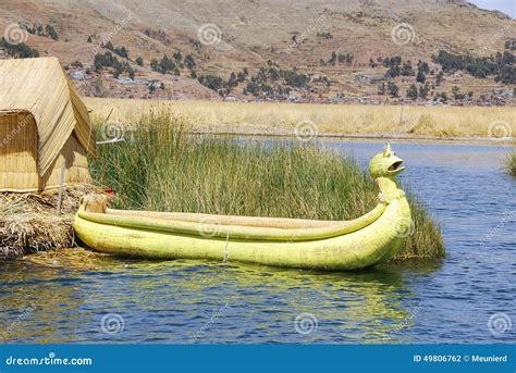 Titicaca Lake Reed Boats Stock Photo Image Of Adventure 49806762