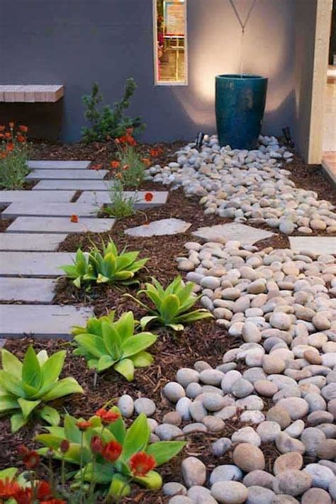 Pebbles Are Trendy And Look Stylish When Placed In The Yards Add Lotus