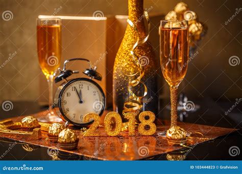 2018 New Years Eve Stock Image Image Of Drink Number 103444823