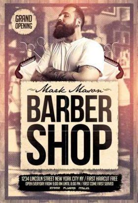 Quickly create marketing flyers to distribute among prospective customers and promote your salon business services. Barber Shop Free PSD Flyer Template
