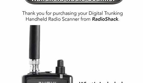 radio shack walkie talkie manual