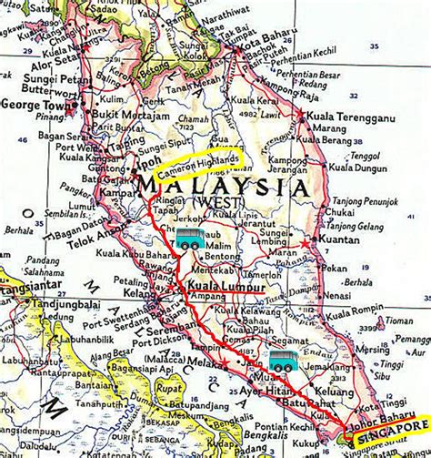 North South Highway Malaysia Map