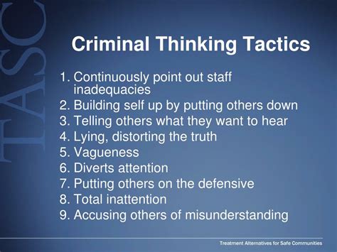 Ppt Criminal Thinking And Addictive Thinking Powerpoint Presentation