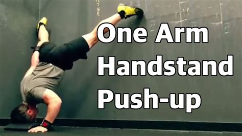 One Arm Handstand Pushup Youtube