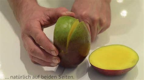 Zwei varianten wie's funktioniert sorgen nicht nur für eine saubere sache, sondern verwandeln die mango in einen. Mango richtig schneiden - YouTube