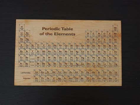 Periodic Table Engraved Cutting Board Or By Midlandmooseworks