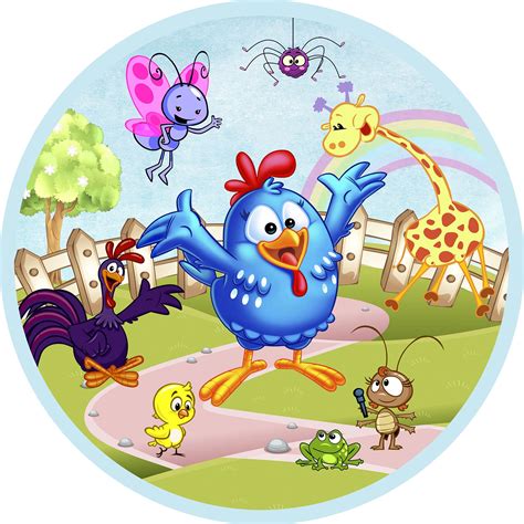 Galinha pintadinha é um projeto infantil criado pelos produtores juliano prado e. Galinha Baby Painel Redondo : Kit Decoracao Infantil ...