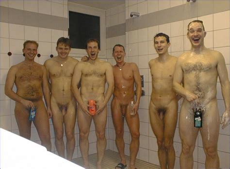 Male Swim Team Shower Locker Slimpics