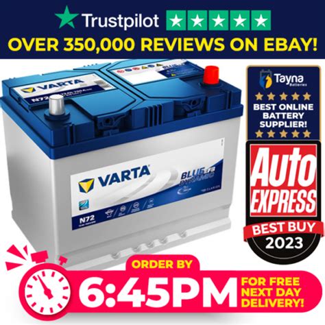 N72 Varta Start Stop Efb Car Battery 12v 72ah 572501076 Type 068 Efb