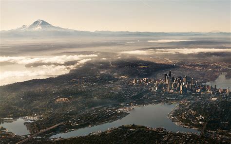 Aerial View Of Seattle Washington Photo On Sunsurfer