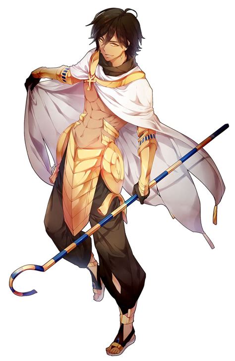 Get inspired by our community of talented artists. 1boy ankh armor brown_hair cape crook_and_flail dark_skin fate/prototype:_fragments_of_blue_and ...