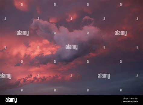 Stormy Sunset Clouds Stock Photo Alamy