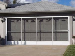 Cut out garage door screen panels to fit your opening. Sliding Garage Door Screens from Killian's of Palm Coast, FL