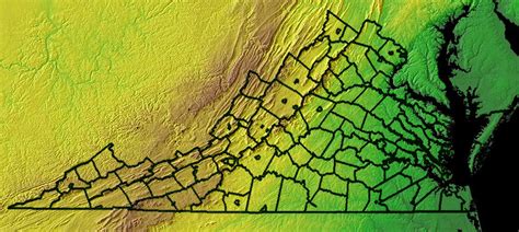 Map Of Virginia Regions Draw A Topographic Map