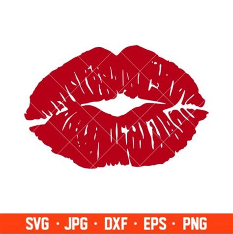 Kiss Lips Svg Valentines Day Svg Valentine Svg Love Svg Cricut