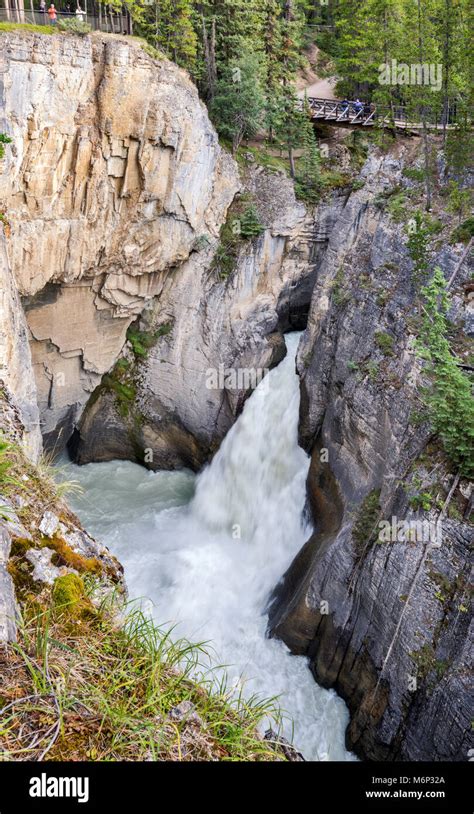 Sunwapta Falls Canadian Rockies The Icefields Parkway Jasper