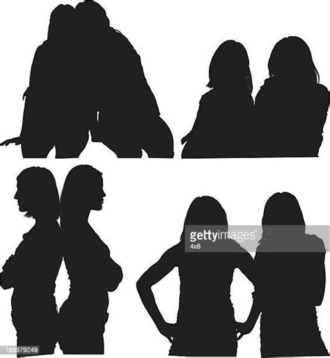 Female Friends Silhouette Photos And Premium High Res Pictures Getty Images