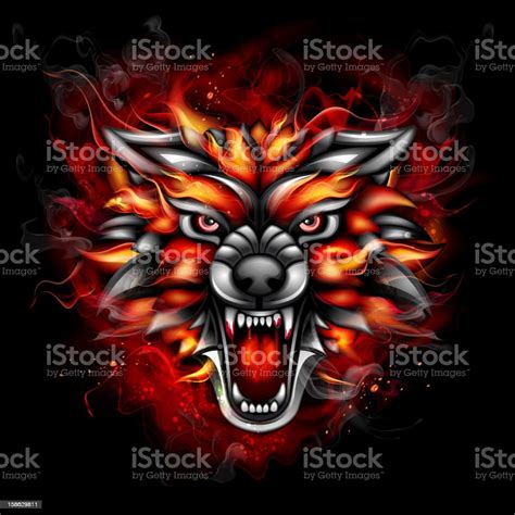 Fire Wolf Stock Illustration Download Image Now Istock