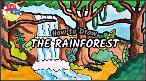 How To Draw A Rainforest For Kids If You Can Hold A Pencil Marker