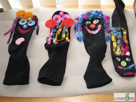 How To Male Sock Puppets Learning 4 Kids