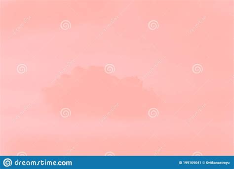 Abstract Pastel Pink Coral Soft Color Sky Background With Cloud Stock