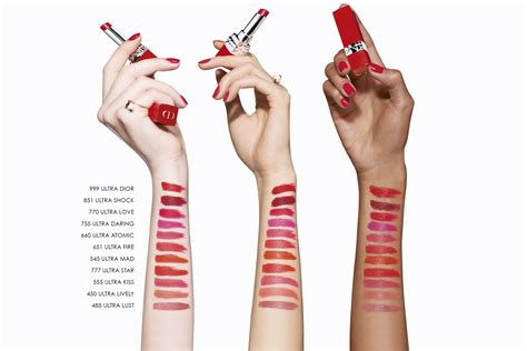 Dior Rouge Ultra Care Lipstick Swatches