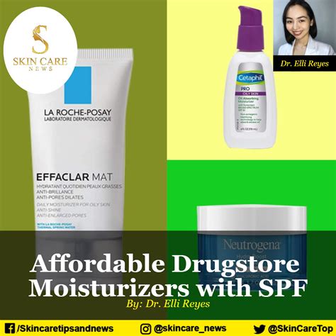 affordable drugstore moisturizers with spf