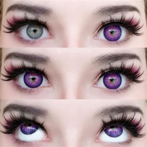 Stunning Purple Colored Contact Lens For Cosplay Or Party 💜shinobu