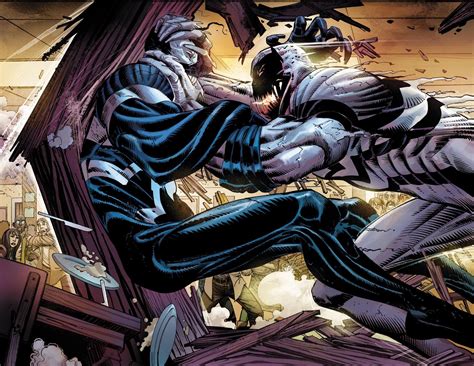 Venon Mac Gargan Vs Anti Venom Eddie Brock By John Romita Jr Comic