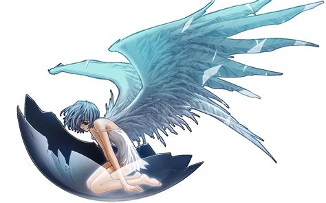 Anime Character With Wing Illustration Hd Wallpaper Wallpaper Flare