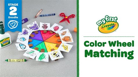 My First Crayola Color Wheel Matching Activity Stage 2 Youtube