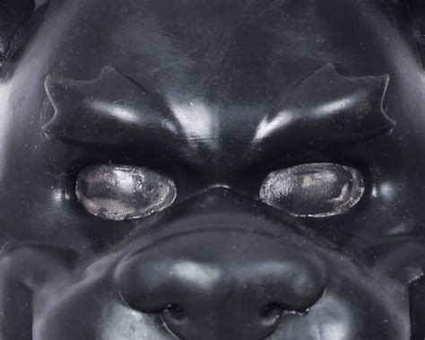 Silicone Black Fierce Tiger Mask