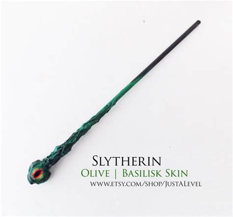 Salazar slytherin inspired wand | custom wand fortytwo3d. Emerald Snake Harry Potter Inspired Wand Slytherin | Etsy ...