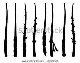 Download Magic wands. Silhouette on a white background. Wizard tool ...