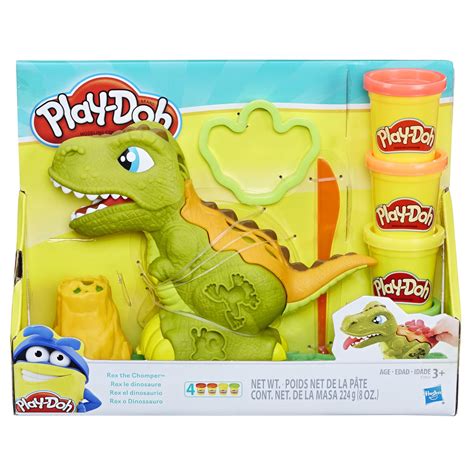 Play Doh Rex The Chomper Dinosaur With 4 Cans Of Play Doh 8 Ounces