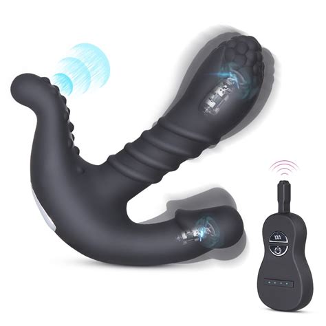 Prostate Massager Unisex Anal Vibrators Double Motor Vibrating Panties Wireless Remote Control
