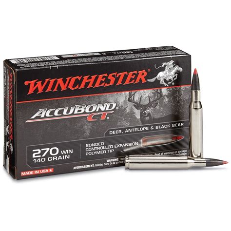 Winchester Accubond Ct Rifle 270 Winchester Accubond Ct 140 Grain
