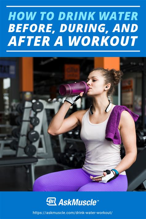 How To Drink Water Before During And After A Workout Hydration Is