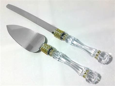 In the meantime, i wanted to share with you the tutorial for the palette knife painted cake. Wedding Cake Knife and Server Set with Gold Rhinestones ...