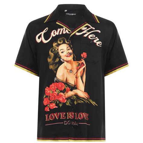 Interest Check Dolce And Gabbana Pin Up Girl Bowling Shirt Ukpark