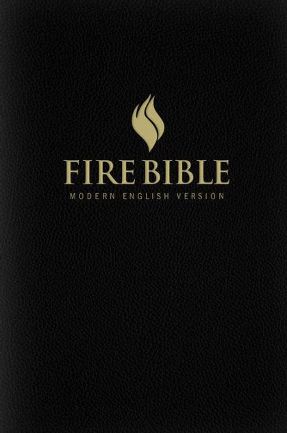 Mev Fire Bible Black Bonded Leather Modern English Version By Life
