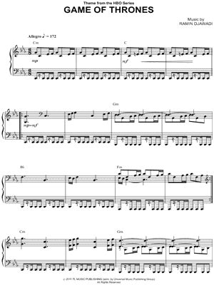 Maybe you would like to learn more about one of these? Partitions Digitales de Ramin Djawadi pour Piano seul