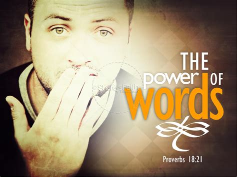 Power Of Words Powerpoint Sharefaith Media