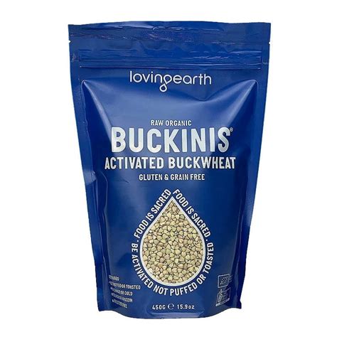 Buy Organic Loving Earth Buckinis Activated Buckwheat 450g Online