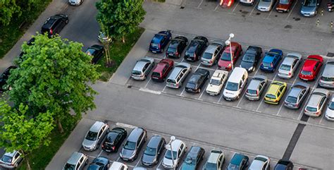 Busy Parking Lot Stock Footage Videohive