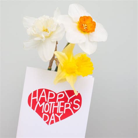 Classic Mothers Day Card Heartfelt Mothers Day Etsy Heart Cards