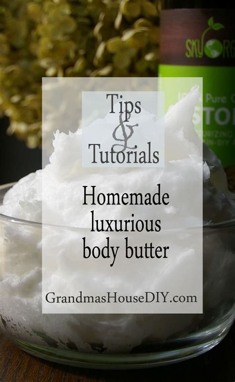Homemade Tutorial Of To Die For Body Butter Luxurious Caster Oil