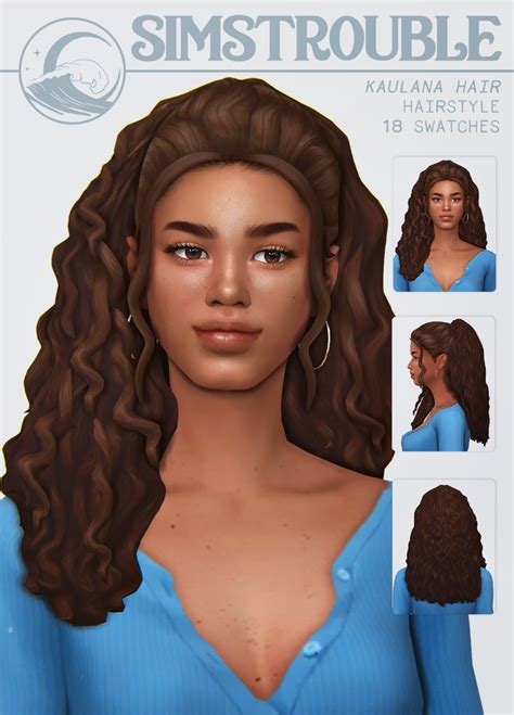 Maxis Match Cc World Sims Hair Sims Curly Hair Sims Babe Vrogue