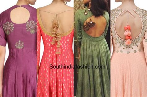 5 Latest Back Neck Designs For Salwar Kameez And Anarkalis South India Fashion