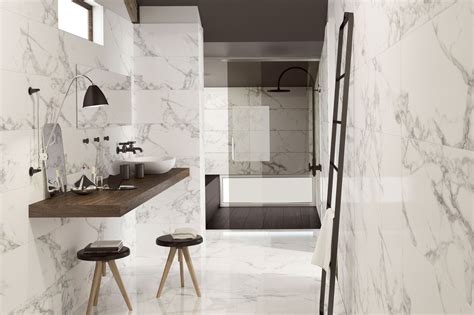 What A Beautiful Combination Of Timeless Marble Tiles With Wood